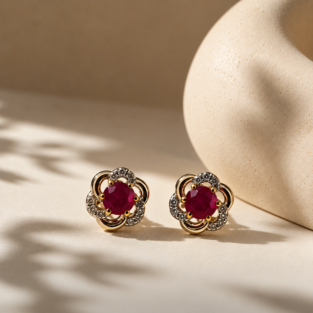 Ruby Bloom Studs
