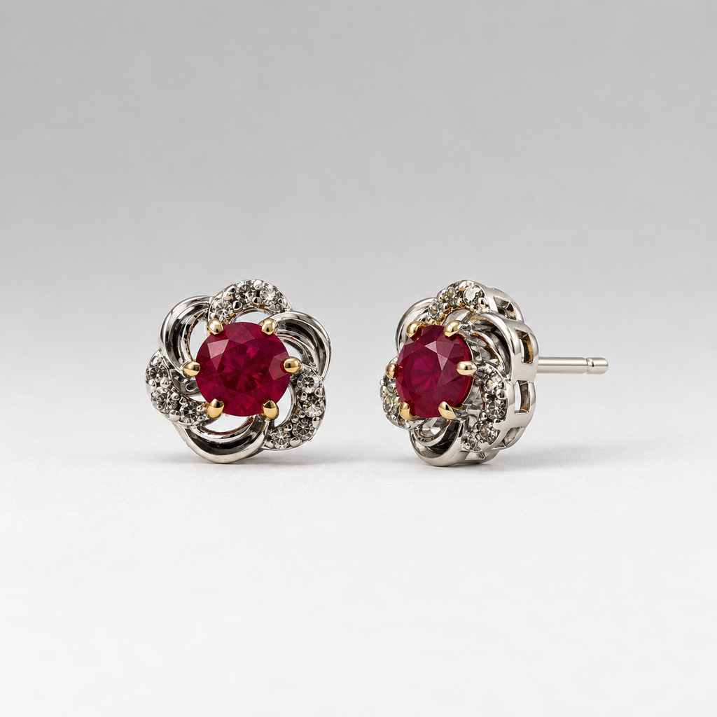 Ruby Bloom Studs