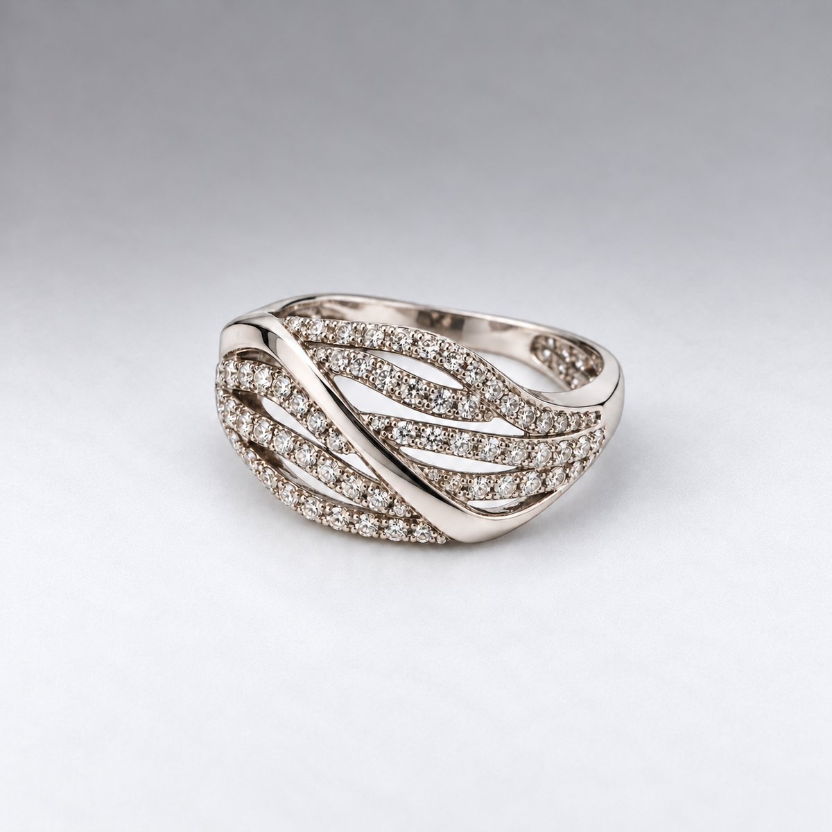 Pavé Wave Ring