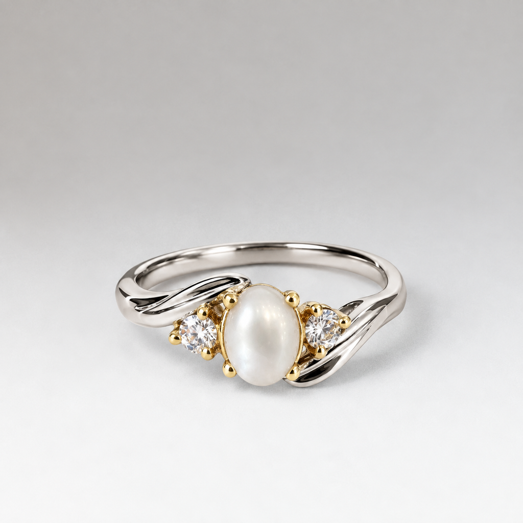 Pearl Duet Ring