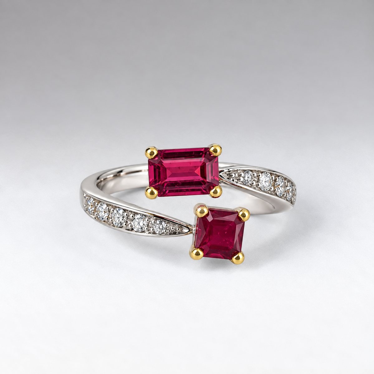 Ruby Duet Ring