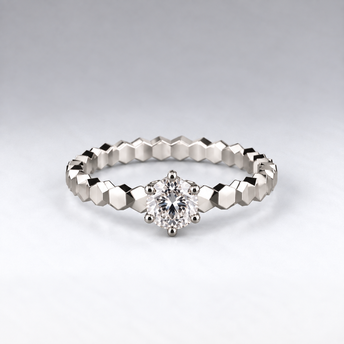 Facette Solitaire Ring