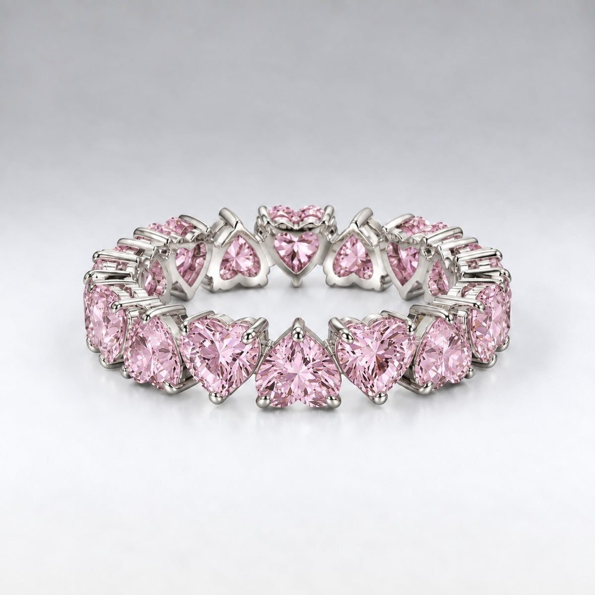 Heart Eternity Band - Pink