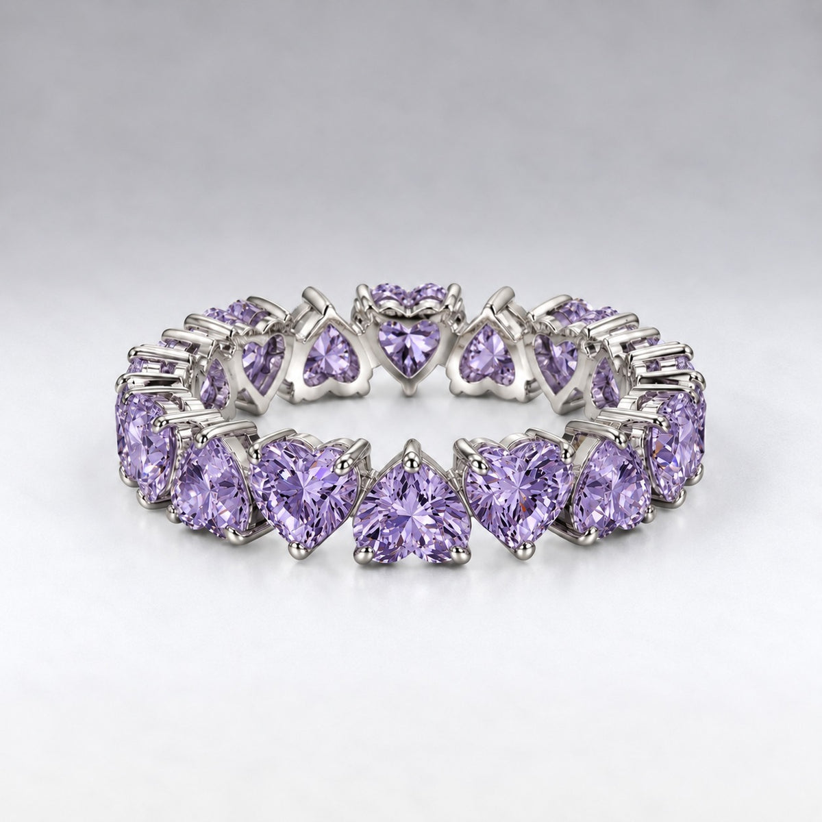 Heart Eternity Band - Purple