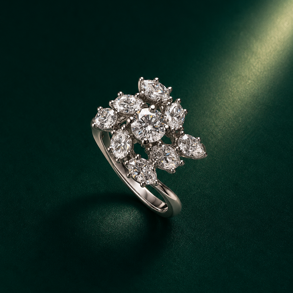 Floral Cluster Ring