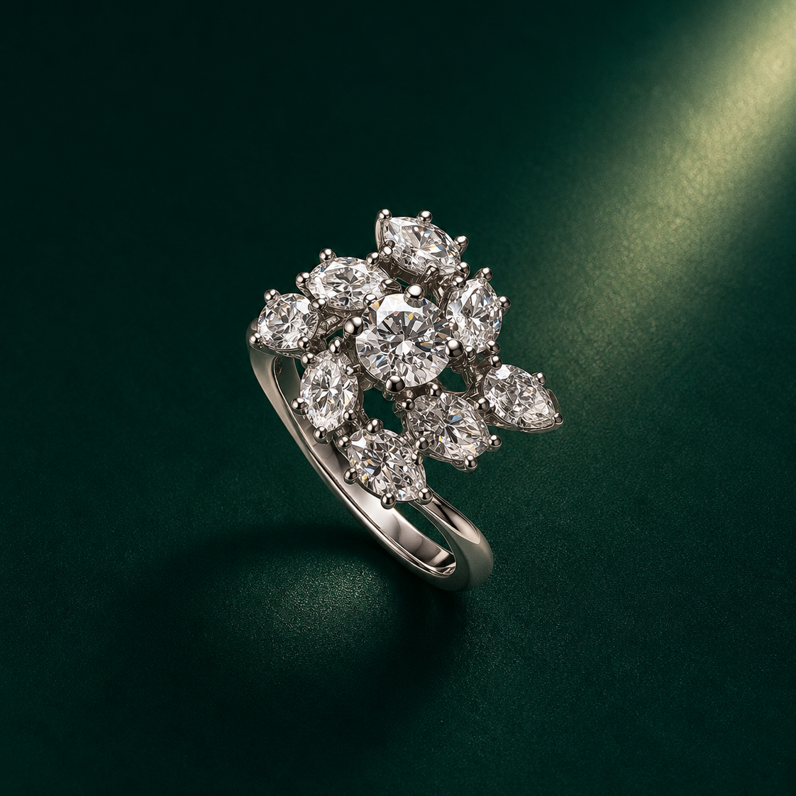 Floral Cluster Ring