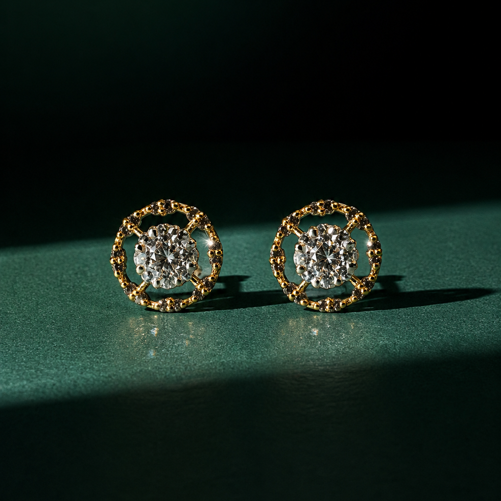 Golden Bloom Studs