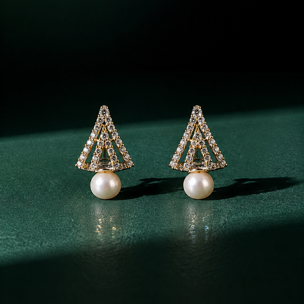 Pearl Triangle Drops