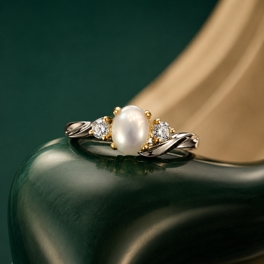 Pearl Duet Ring